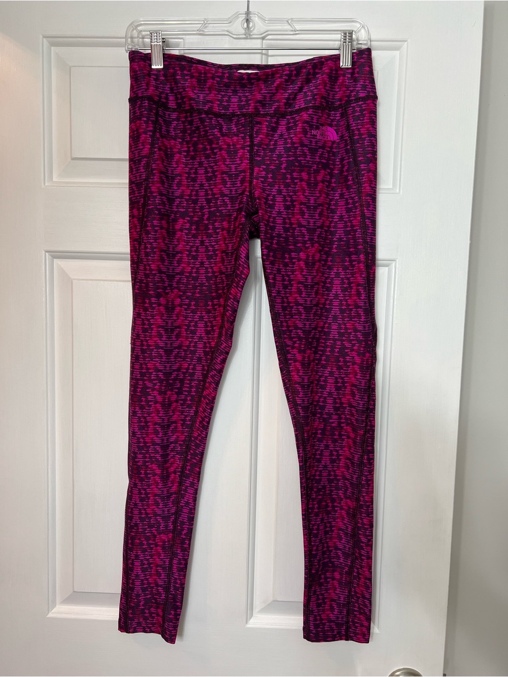 The North Face Pink and Purple Patterned Active Leggings
